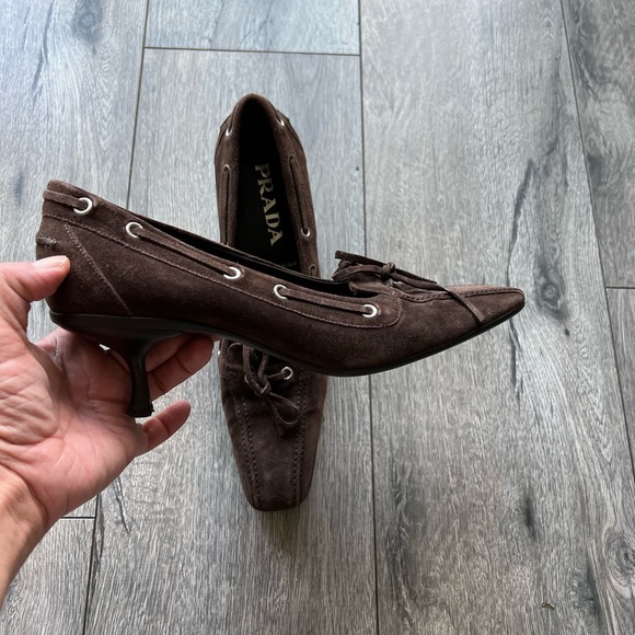Vintage Prada kitten heel Mocassin - Picture 4 of 10